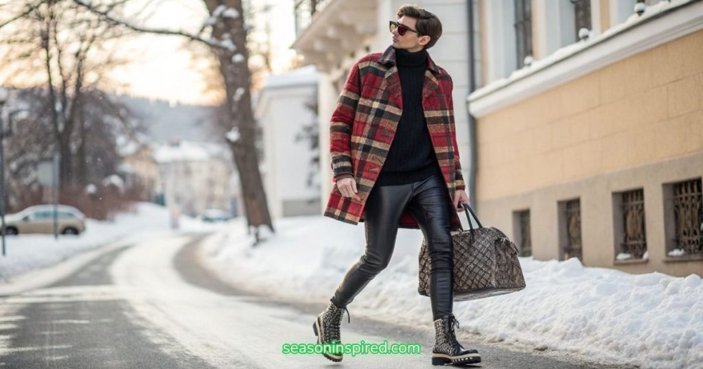 17 Season-Inspired Outfits: Aesthetic Winter Outfit Ideas You’ll Love 4 season inspired winter outfits plaid shacket