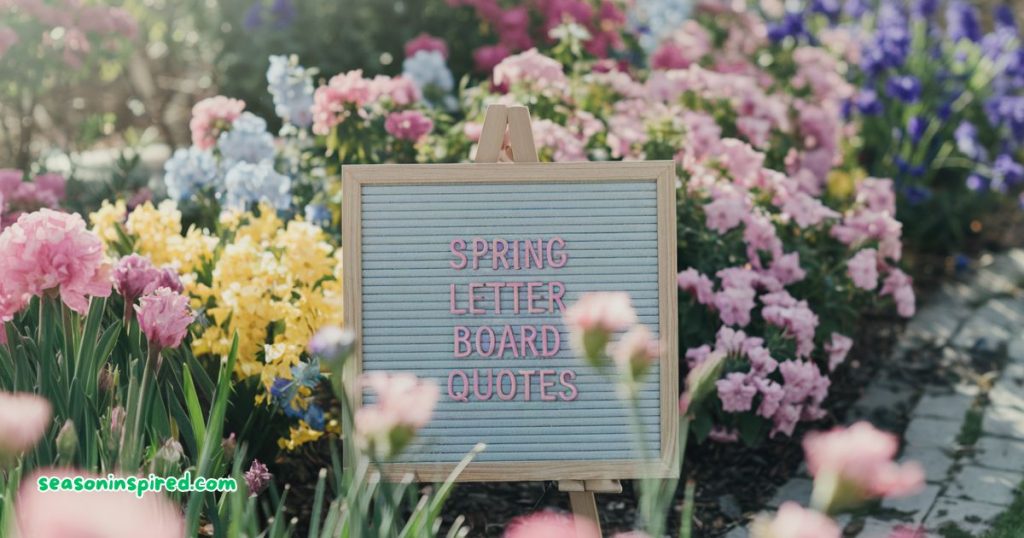 spring letterboard quotes aesthetic