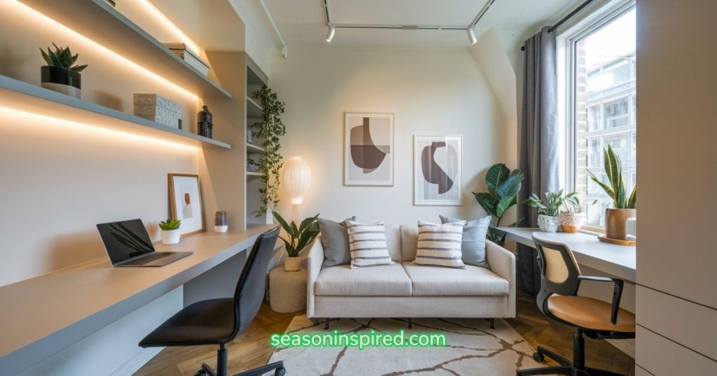 23 Stunning Sitting Room Office Combo Ideas 3 stylish white home office ideas lighting