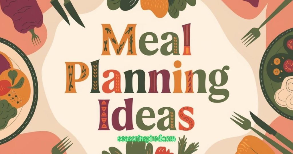 vegetables meal planning idea