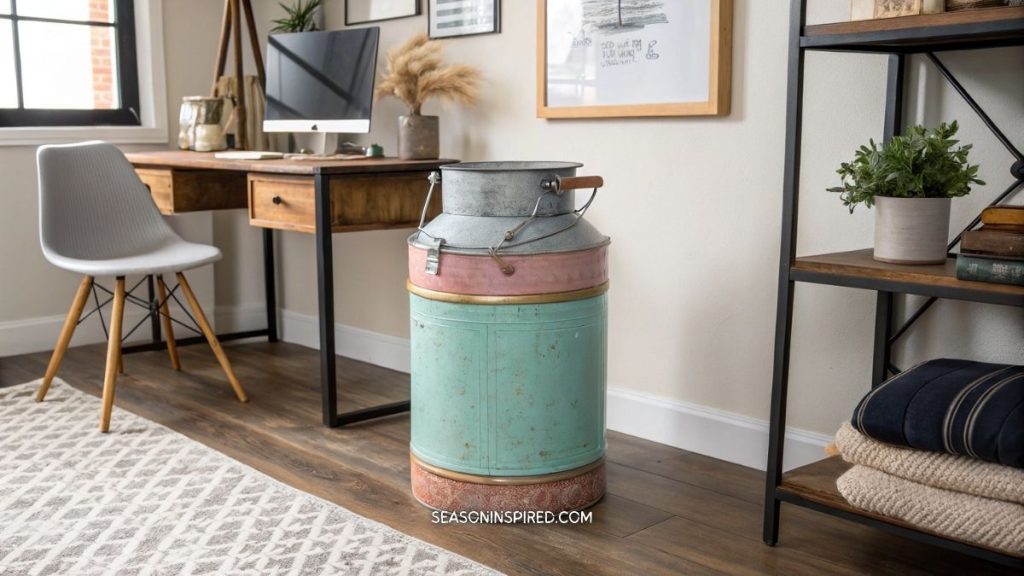 60 Rustic Home Office Ideas: Blending Charm & Productivity 13 rustic home office ideas milk trash can