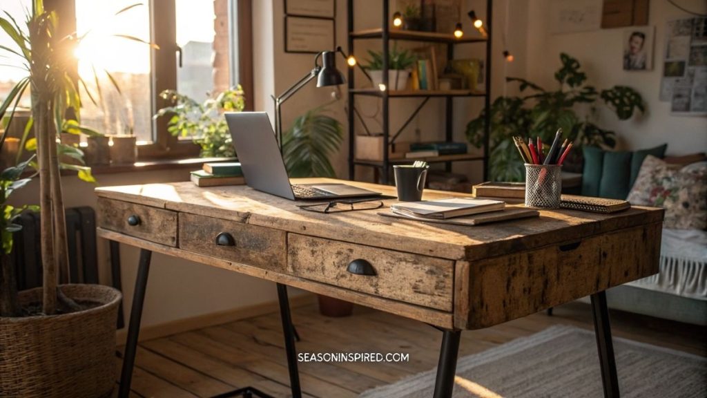 60 Rustic Home Office Ideas: Blending Charm & Productivity 2 rustic home office ideas reclaimed wood