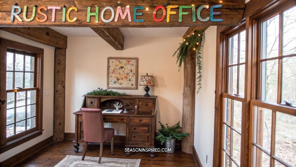 60 Rustic Home Office Ideas: Blending Charm & Productivity 17 rustic home office ideas wall decor