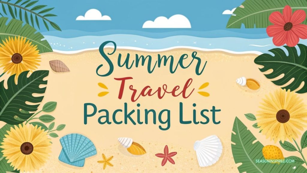 summer travel packing list ideas