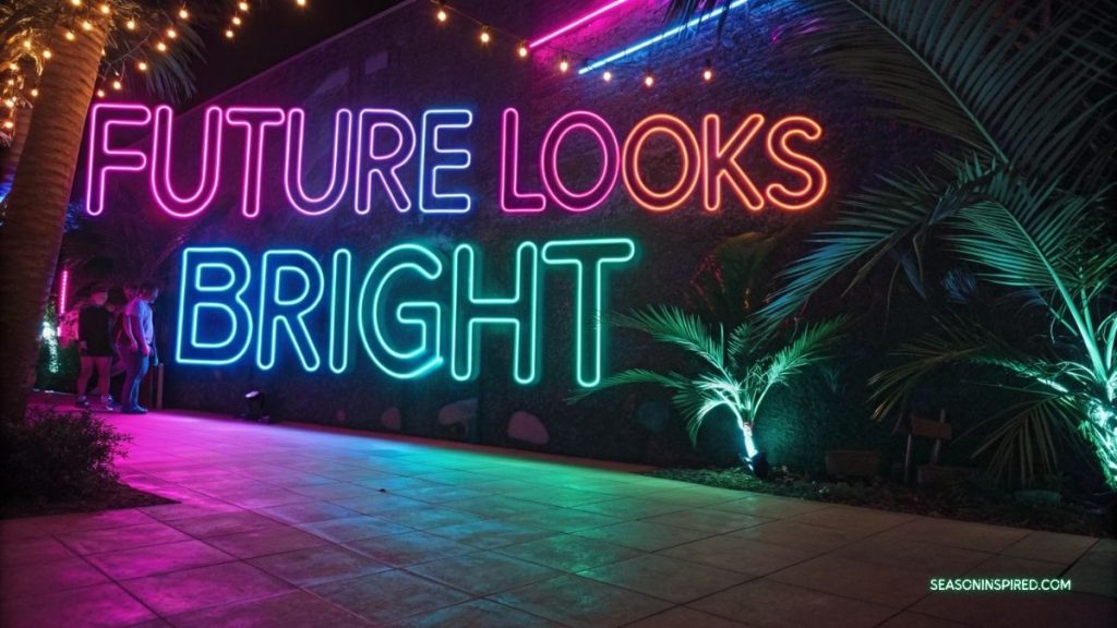 unique graduation party themes neon glow