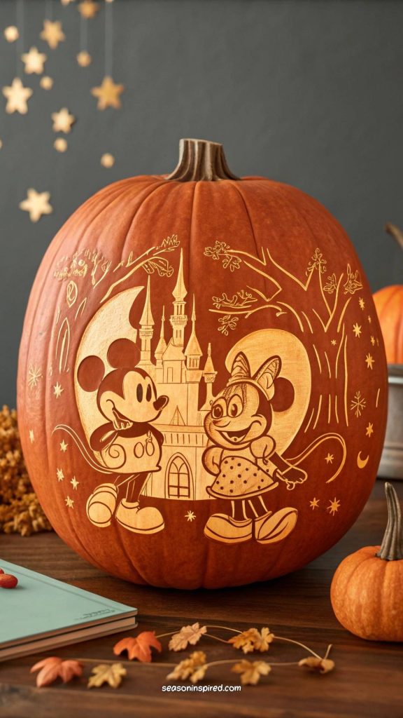 53 Pumpkin Painting Ideas for All Ages & Styles 4 disney pumpkin painting ideas