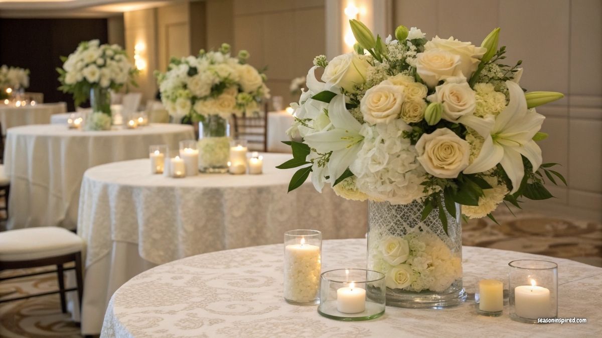 21+ Stunning Round Table Centerpieces Wedding Ideas
